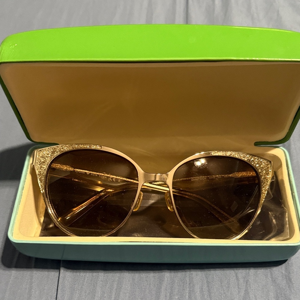 Kate Spade Glittering Gold Sunglasses